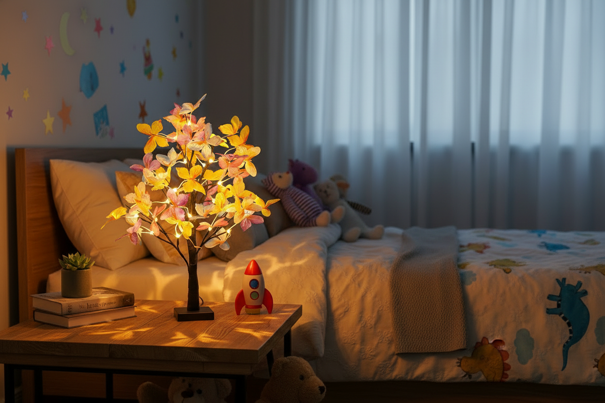 Lampe dans une chambre d'enfant